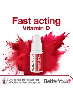 BetterYou BetterYou D3000 and K2 Vitamin D Daily Oral Spray - Convenient Alternative for Tablets - Supports Bone Health and Boost Immune System - Natural Peppermint Flavor - 0.4 oz  - Image 2
