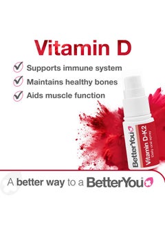 BetterYou BetterYou D3000 and K2 Vitamin D Daily Oral Spray - Convenient Alternative for Tablets - Supports Bone Health and Boost Immune System - Natural Peppermint Flavor - 0.4 oz  - Image 3