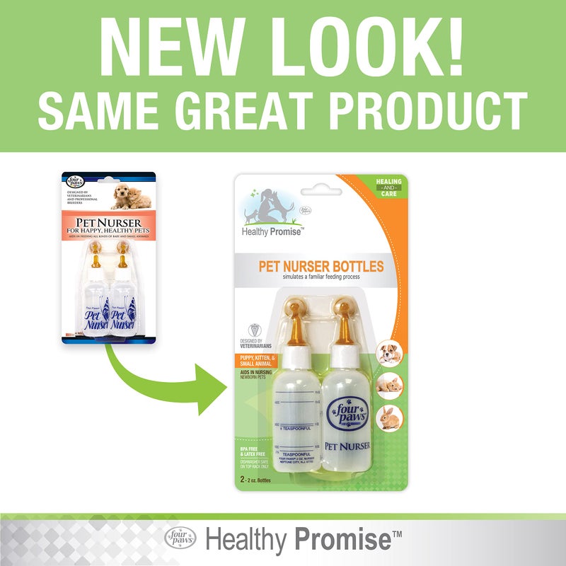 Four Paws Pet Nursing Feeding Bottle for Kittens & Puppies, 2 oz. - Image 5