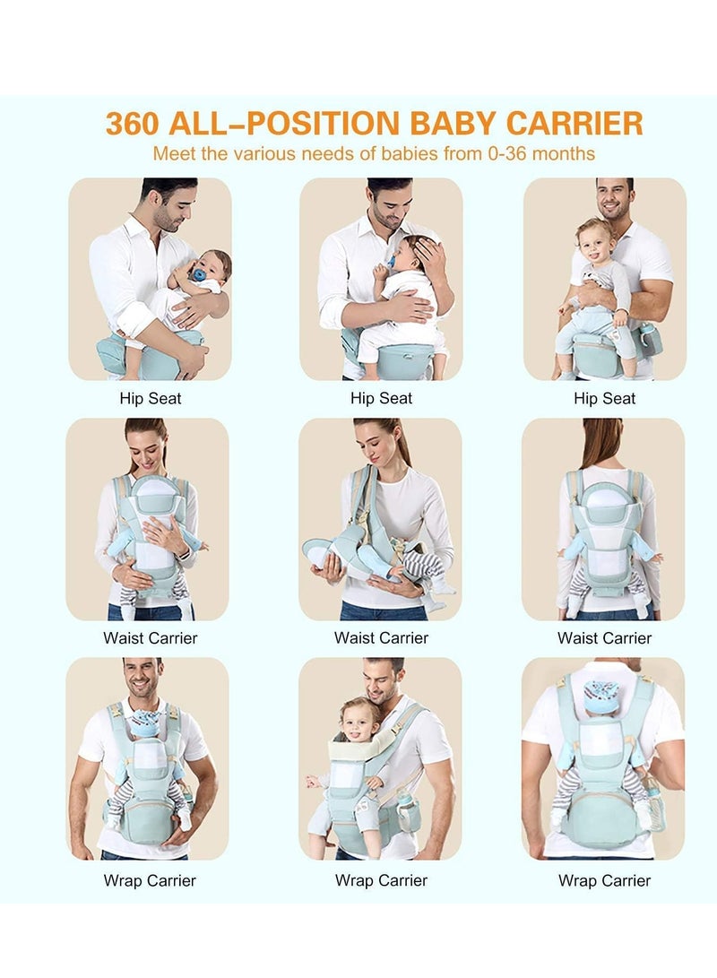 None/Brand Multi-Functional 9 in 1 Baby Backpack Carrier, Suitable For 0-36 Months Baby, Toddler, Infant, Newparents - Image 2