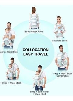 None/Brand Multi-Functional 9 in 1 Baby Backpack Carrier, Suitable For 0-36 Months Baby, Toddler, Infant, Newparents  - Image 4