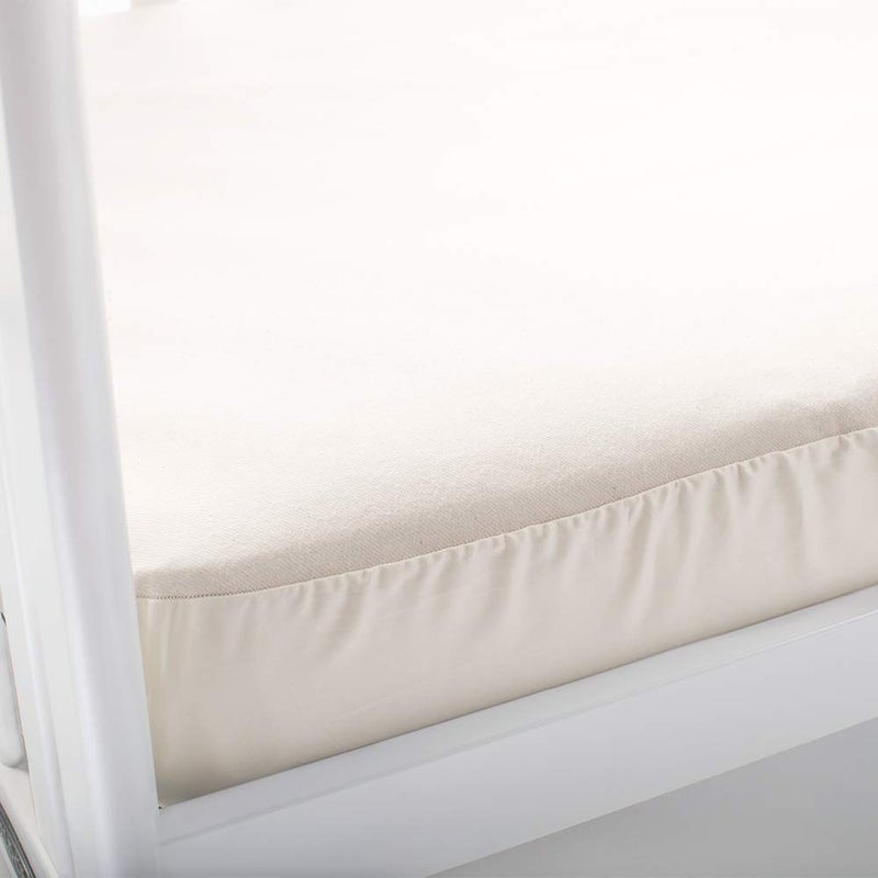 Naturepedic Organic Waterproof Crib Mattress Pad, Skin Friendly, Breathable & Absorbent Crib Mattress Protector - Removable Protector Pad for Baby and Toddler Beds - Fitted for Standard Baby Crib Size - Image 3