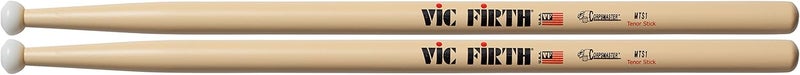 Vic Firth عصي فيك فيرث كوربسمستر MTS1 متعددة الطبول - عمود خشبي مع طرف نايلون - Image 5