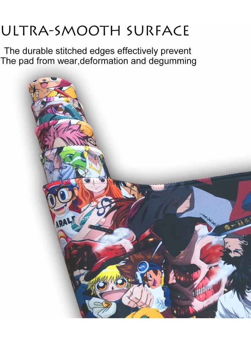 Large Gaming Mouse Pad, Full Desk Keyboard Mouse Pad, XXL Bigmouse Pad with Anime, Waterproof and Anti-Skid for Office Desk Decor - Image 3