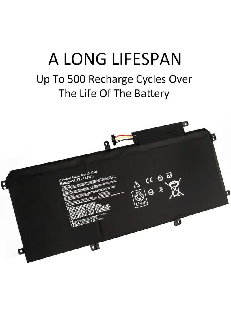 45Wh C31N1411 Laptop Battery Compatible with ASUS ZenBook U305 U305CA U305F U305FA U305L U305LA U305UA UX305 UX305CA UX305F UX305FA UX305UA U305FA5Y1 000 U3 05 FA5Y71 - Image 5