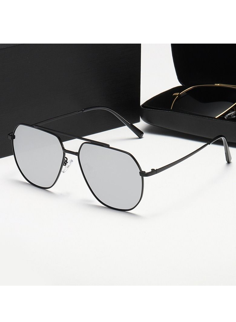 RedMapleTEK Full Frame Polarized UV400 Pilot Frame Sunglasses  - Image 1