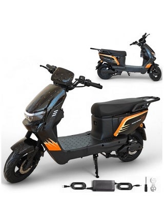 Electric Scooter for Adults with 1500W Motor, 60V 20Ah Battery, 85 km/h Max Speed, 50km Range, Carbon Alloy Frame, Remote Lock, Under-Seat Storage, 14-Inch Tires, Disc Brakes, 3-Speed Modes - pzsku/Z6C4E5DECCE2BD4E01428Z/45/1749834353/e1b2dcc3-0c45-48e4-8c7e-da5127428e5f