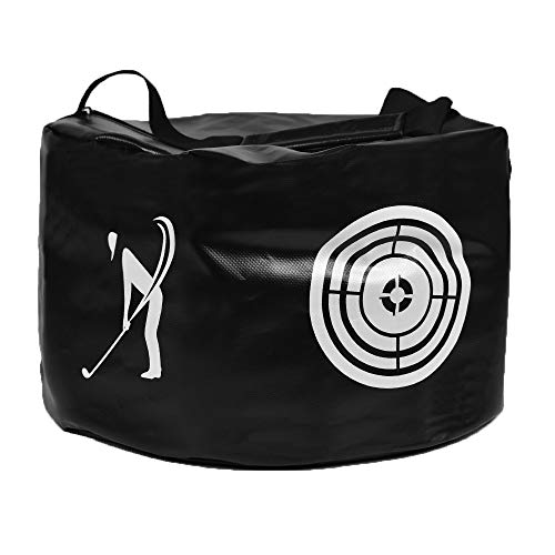 ASENVER Golf Swing Impact Trainer Bag Golf Power Smash Bag (Black- Target Pattern) - Image 1