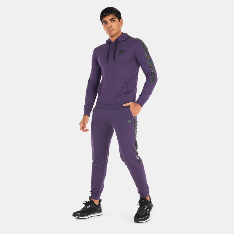 EA7 Emporio Armani Men's Train Logo Series Tape Hoodie