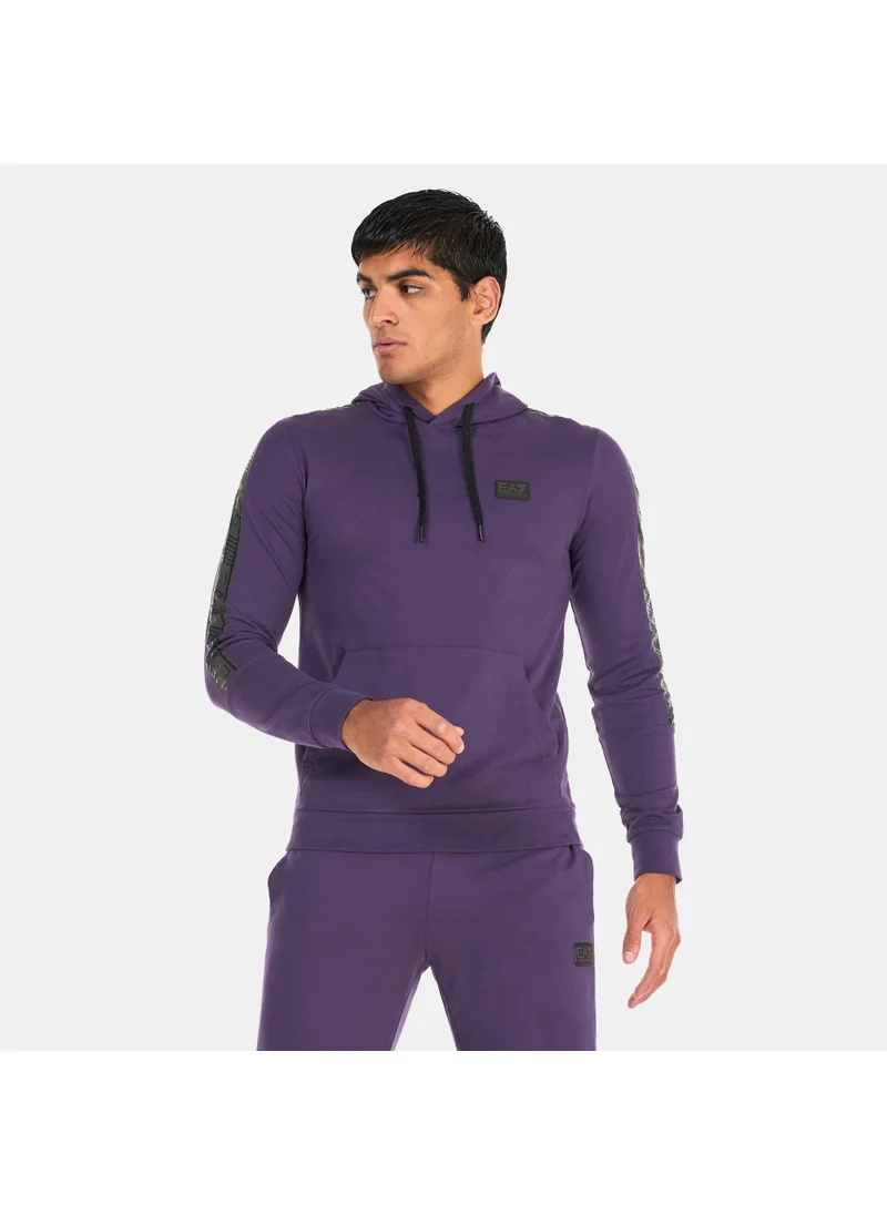 EA7 Emporio Armani Men's Train Logo Series Tape Hoodie