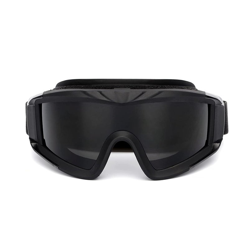 HETVIN Motorcycle Goggles with Clear and Tinted Lenses – Impact-Resistant, Anti-Slip Elastic Strap, Full UV Protection, Perfect for Cruiser, Touring, and Sportbike Riders - Image 1