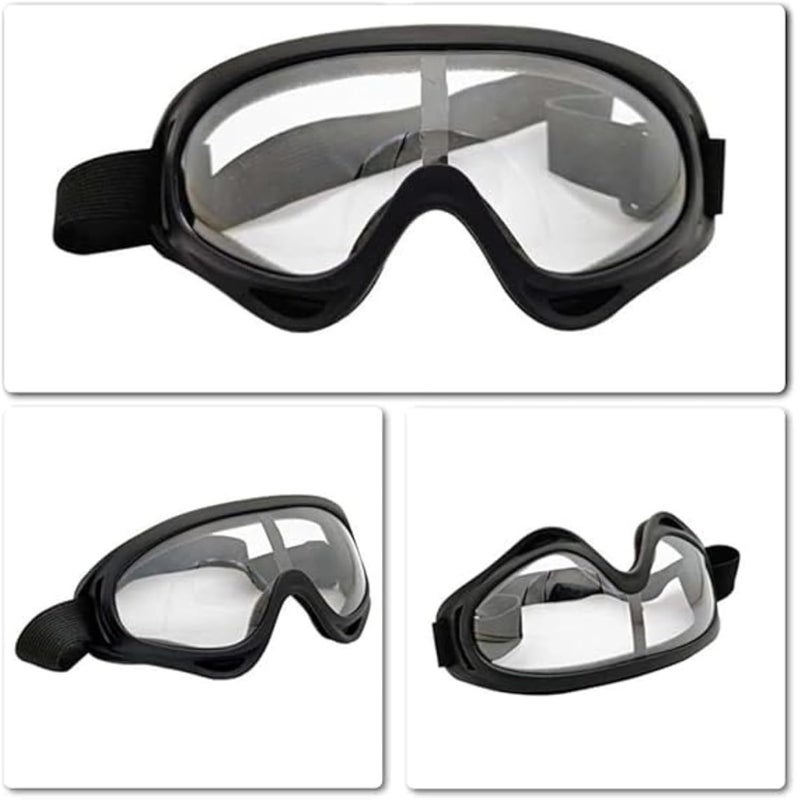 HETVIN Motorcycle Goggles with Clear and Tinted Lenses – Impact-Resistant, Anti-Slip Elastic Strap, Full UV Protection, Perfect for Cruiser, Touring, and Sportbike Riders - Image 2