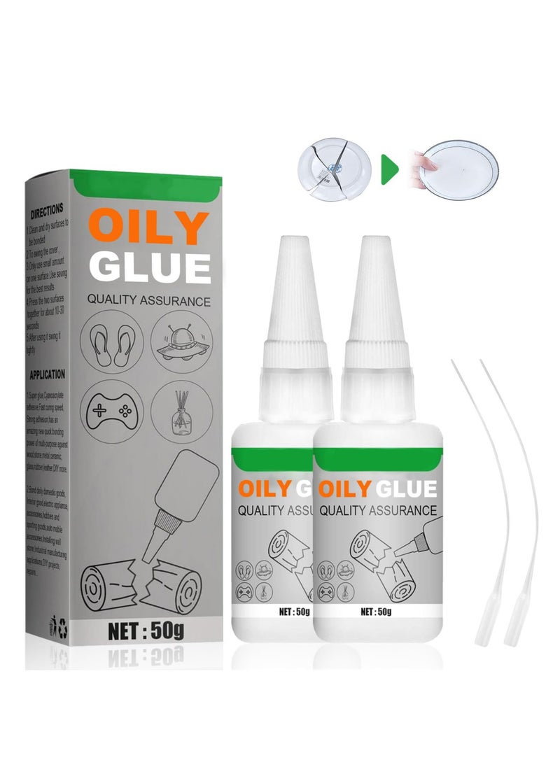 2Pcs Extra Strong Waterproof Craft Glue, Clear Oily Adhesive for Plastic, Wood, Metal & Ceramics, Quick Dry in 10 Seconds - pzsku/Z6C4ED2E5BB434E894D54Z/45/_/1729862914/008835b8-d101-45b3-ac3d-e7a5ebdcc441