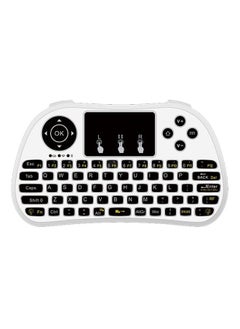 Zaboon Wireless Keyboard Remote Control With Touch Pad For Smart Tv White  - Image 1