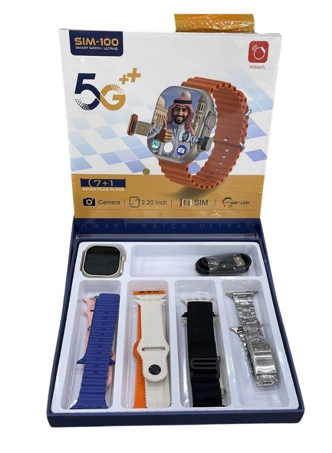 Smart Watch 5G With Sim And Camara Ultra2 SIM-100 