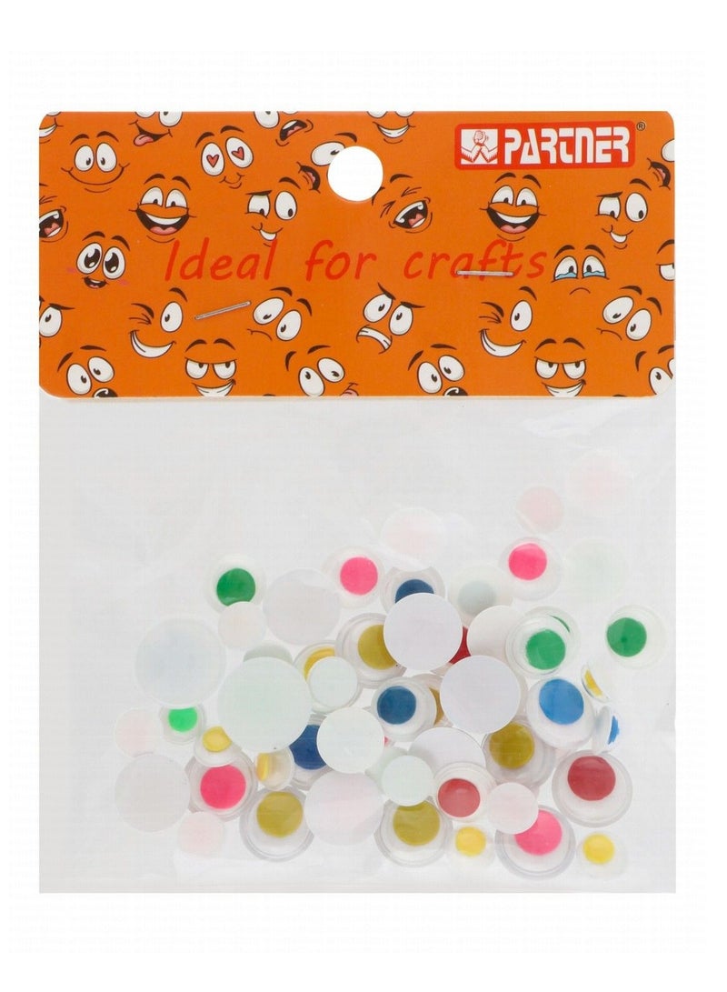 عيون جوجل مختلطة الحجم للفنون والحرف متعددة الألوان