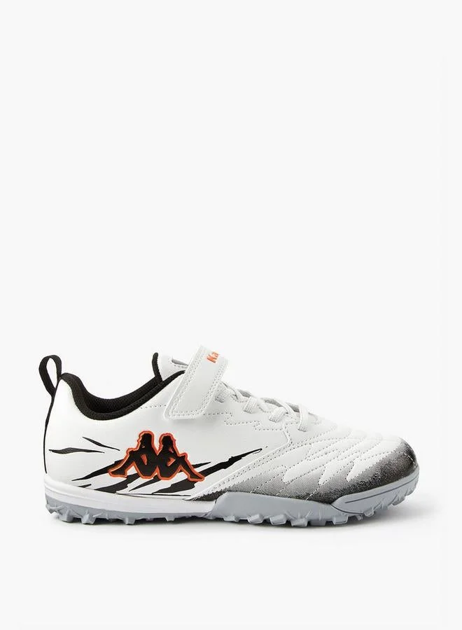 كابا أحذية كرة قدم للأولاد بنعل عشبي وشريط لاصق وعروة سحب