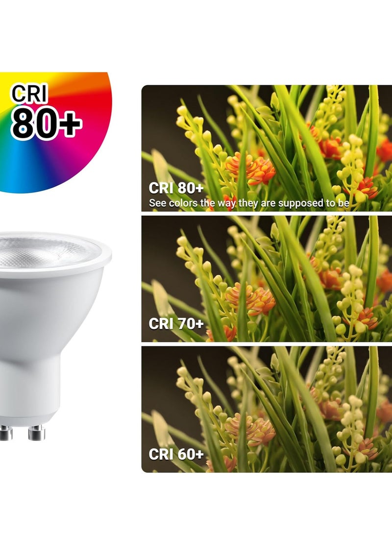 جوود واي - لمبات GU10 LED غير قابلة للتعتيم – 7 وات – أبيض دافئ أصفر  3000 كلفن – شعاع ضيق 38° – توفير للطاقة – إضاءة مركزة مثالية للمنزل والمكاتب - Image 1