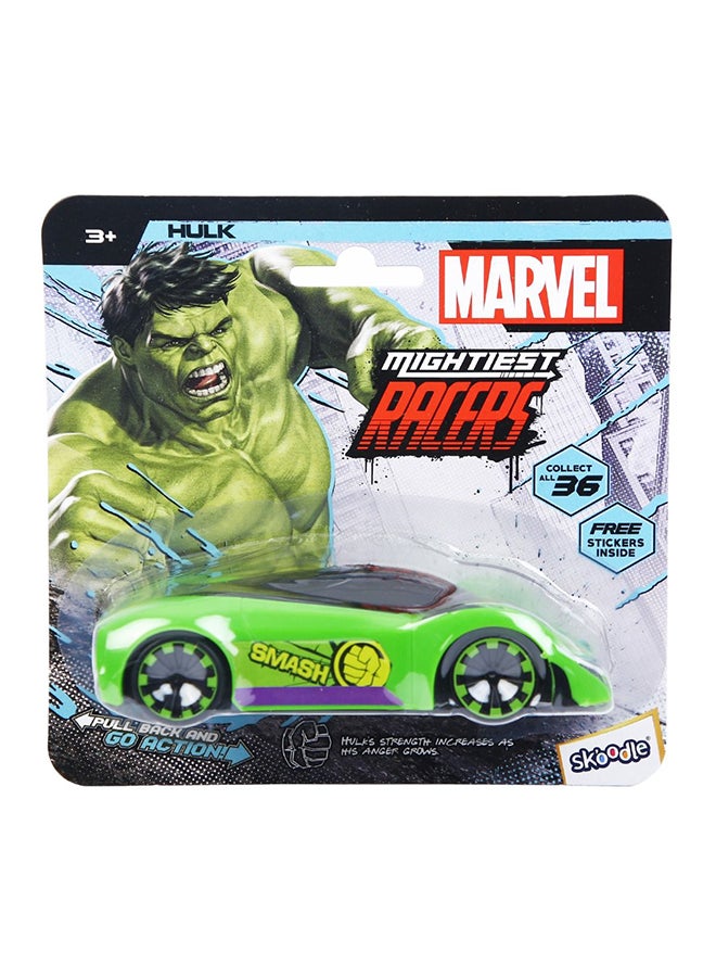 Marvel Skoodle Pull Back Mightiest Racer Hulk – Toy Vehicle for Kids Ages 3+ - Image 1
