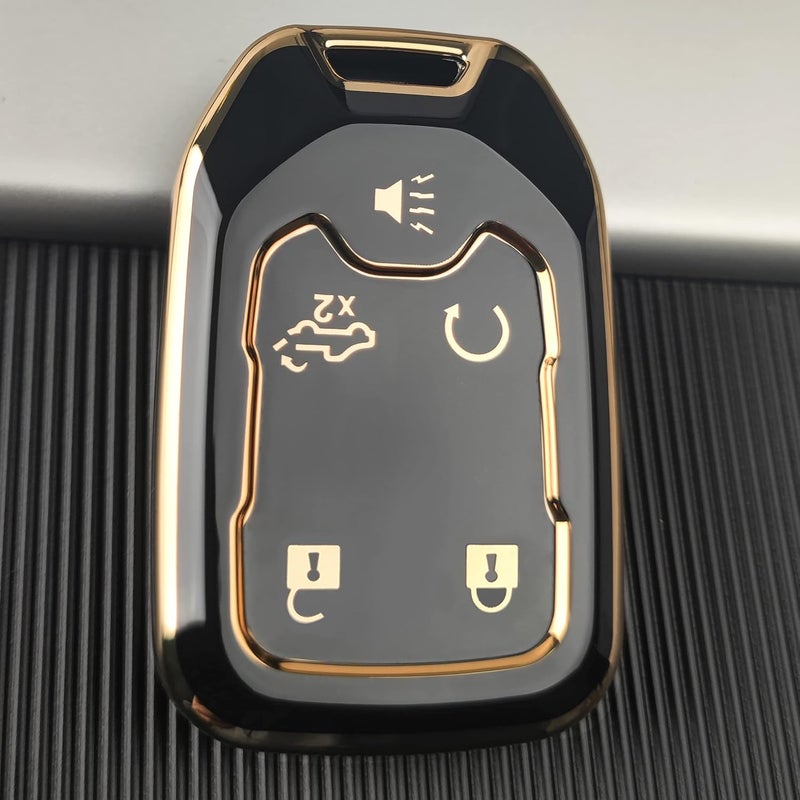 OLLEN Key Fob Cover with Bling Keychain for GMC and Chevy - Image 3