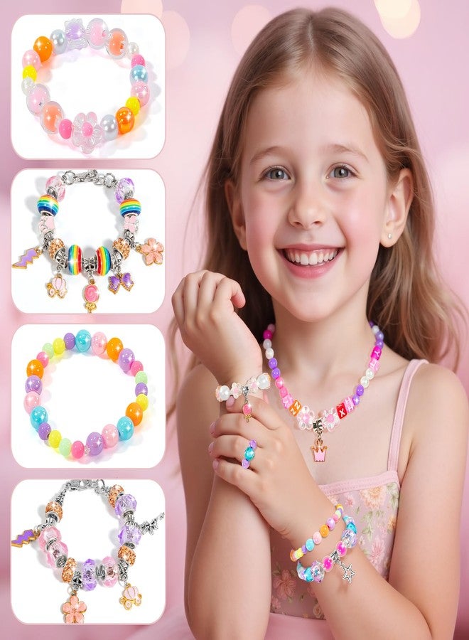 BLmukce Friendship Making Kit for Girls, DIY Jewelry Bead Bracelet Making Kit for Kids 8-12 Year Old, Charm Necklace Craft Kits, Christmas Birthday Gifts for Girl Age 7 8 9 10 11 12 Art Craft Supplies - Image 3