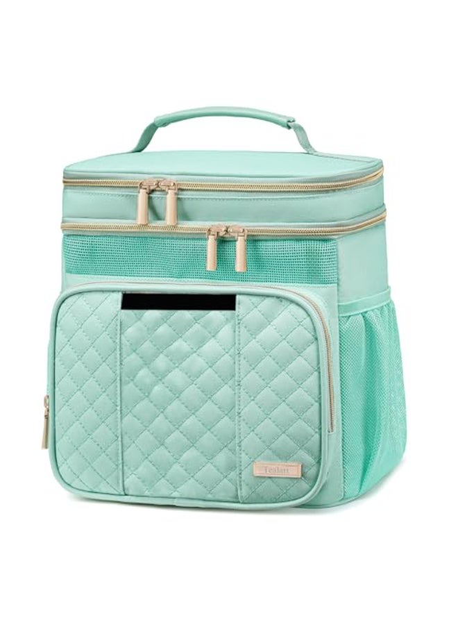 Tealari Large Toiletry Bag for Women MenBathroom BagWater Resistant Shower BagMakeup BagPortable Shower Caddy for College DormHanging Travel Toiletry Bag with Transparent Waterproof Phone Pocket - Image 1