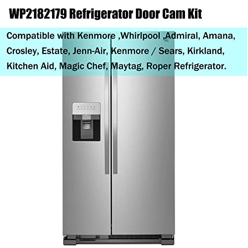 Kscjdg 2182179 Refrigerator Door Closer Cam For Whirlpool Kenmore Admiral Amana Crosley Refrigerator Lower Door Closer AP6005980 PS11739042 W10329686 2155311 (Screws not included) - Image 2