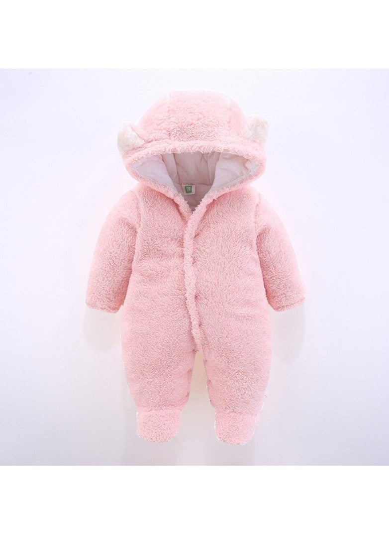 Loquat - Autumn And Winter Baby Thick Cotton Jumpsuit - Image 1