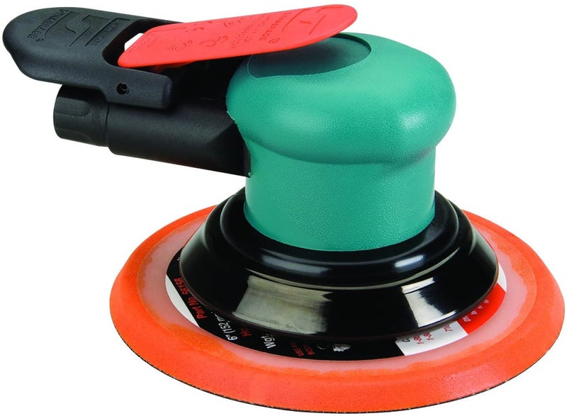 Dynabrade (59010) Dynorbital-Spirit 6" (152 mm) Diameter Random Orbital Sander, Non-Vacuum | Proportionate 3/8" (10 mm) Diameter Orbit | 12000 RPM Pneumatic Motor - Image 3