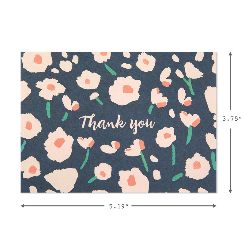 Hallmark Thank You Cards Assortment, Painted Florals (48 Cards with Envelopes for Baby Showers, Bridal Showers, Weddings, All Occasion) - Image 5