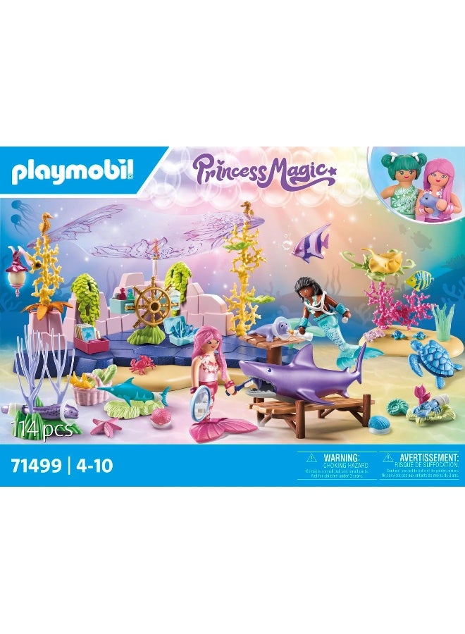 بلاي موبيل بلايموبيل مجموعة العناية بالحيوانات مع حورية البحر – مجموعة لعب مع شخصيات وحورية البحر وحيوانات بحرية وإكسسوارات العناية وعناصر مغامرة تحت الماء للعب إبداعي | موديل 71499 | لعبة إبداعية للأطفال من عمر 4 سنوات فأكثر - Image 3