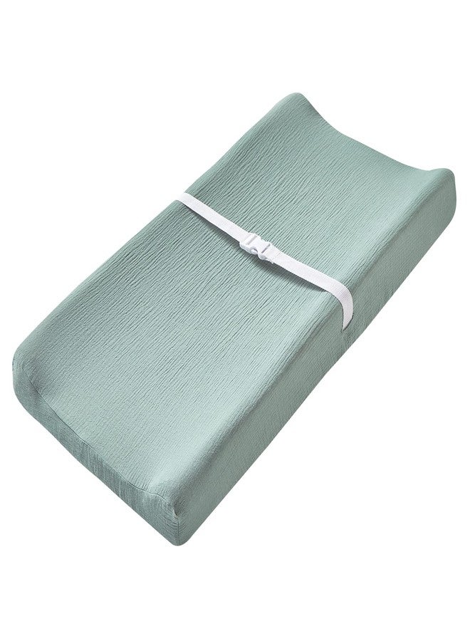 Aullar Solid Muslin Changing Table Pad Cover Cradle Sheet - Image 2