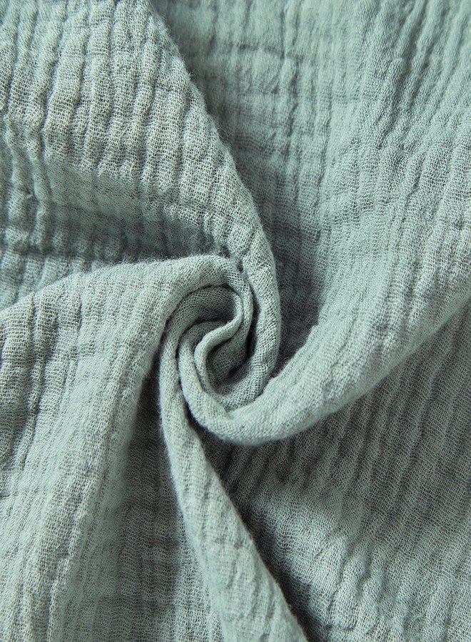 Aullar Solid Muslin Changing Table Pad Cover Cradle Sheet - Image 3