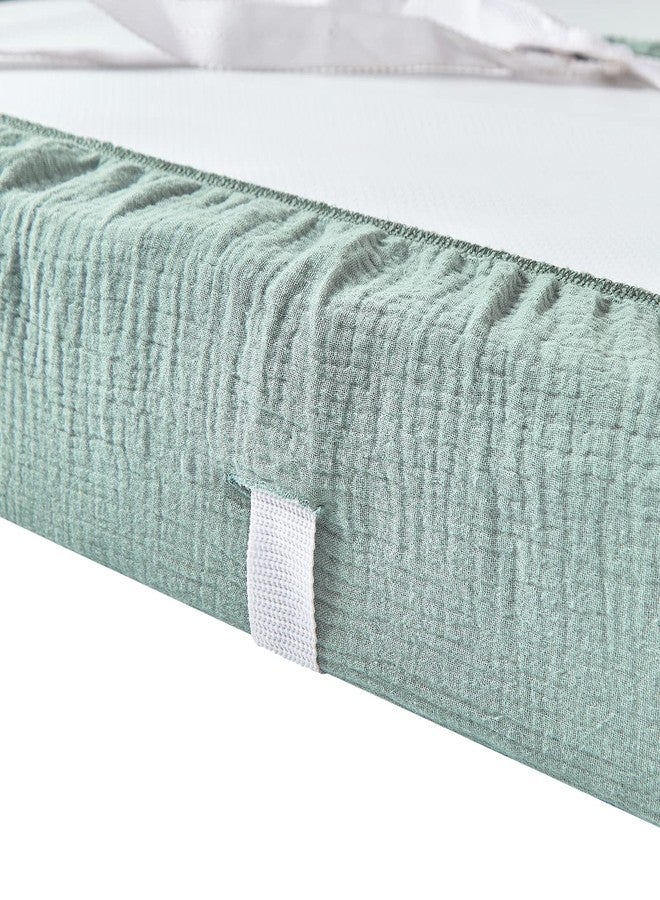 Aullar Solid Muslin Changing Table Pad Cover Cradle Sheet - Image 4
