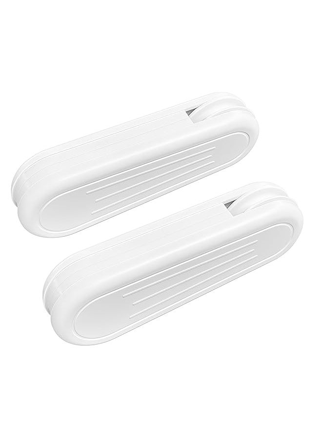 erorex Curtain Cord Weights 2 Pack Plastic Pull String Pendants For Vertical Blind And Drapes White  - Image 1