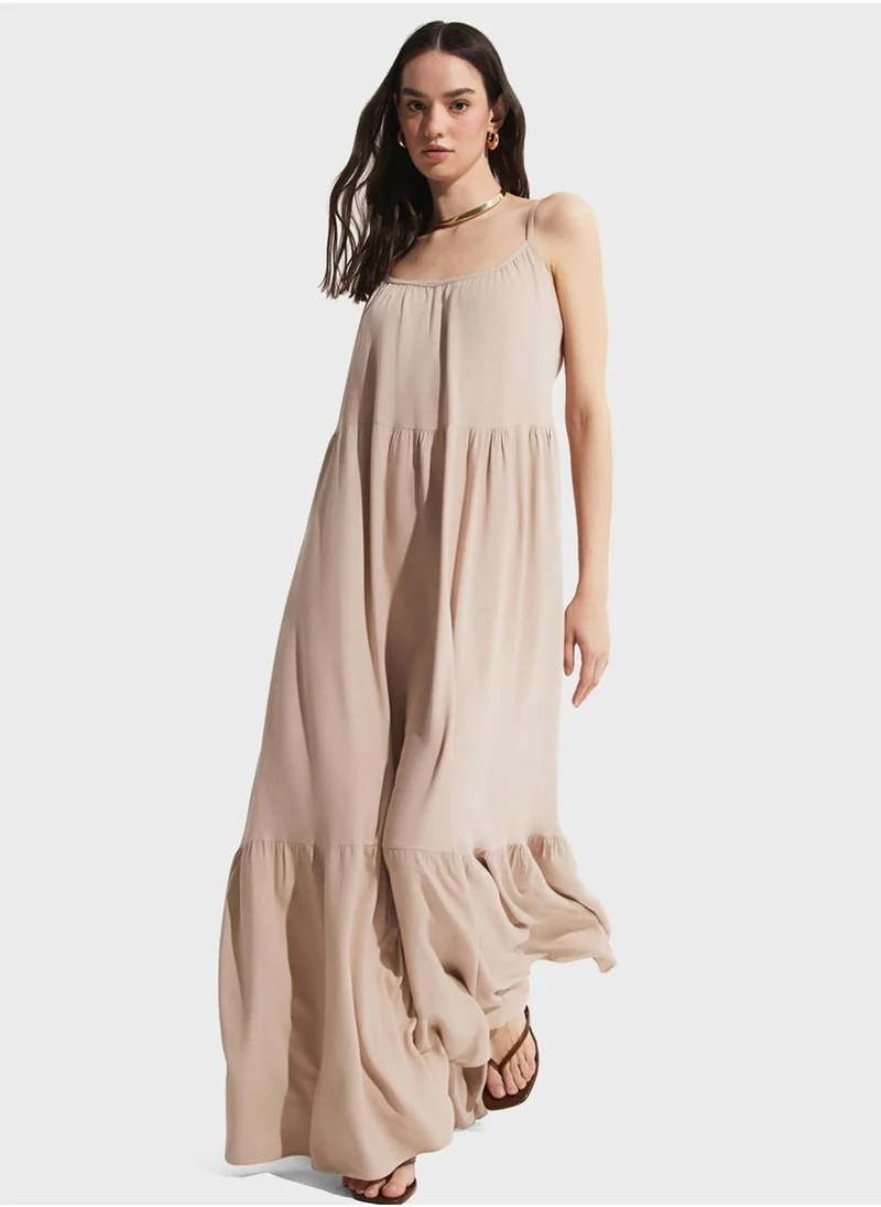 JUNE Tiered Maxi Dress