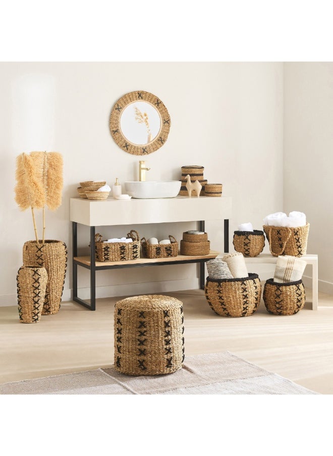Home Box Naturaloom Rattan Round Mirror 56 Cm  - Image 4