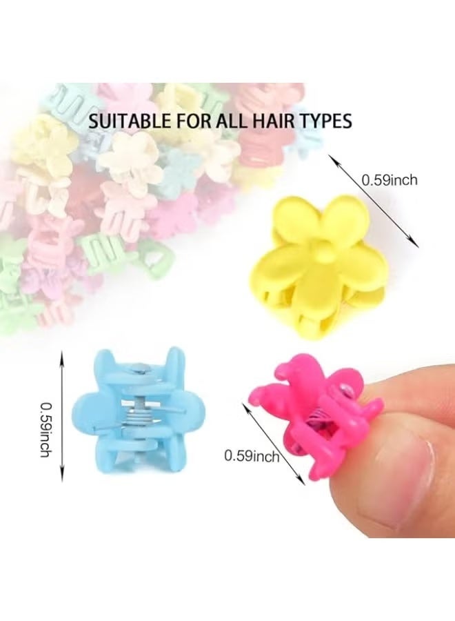 25 Pieces Flower Hair Clips Small Hair Clips for Girls Kids Toddler Hair Styling (Multi-Shape and Color) - Image 2