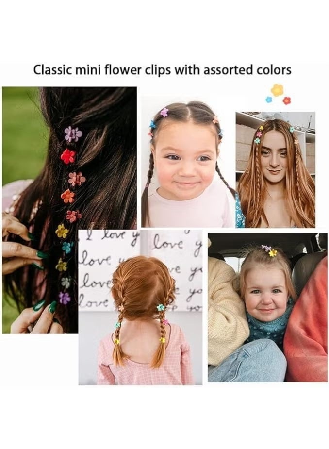 25 Pieces Flower Hair Clips Small Hair Clips for Girls Kids Toddler Hair Styling (Multi-Shape and Color) - Image 3