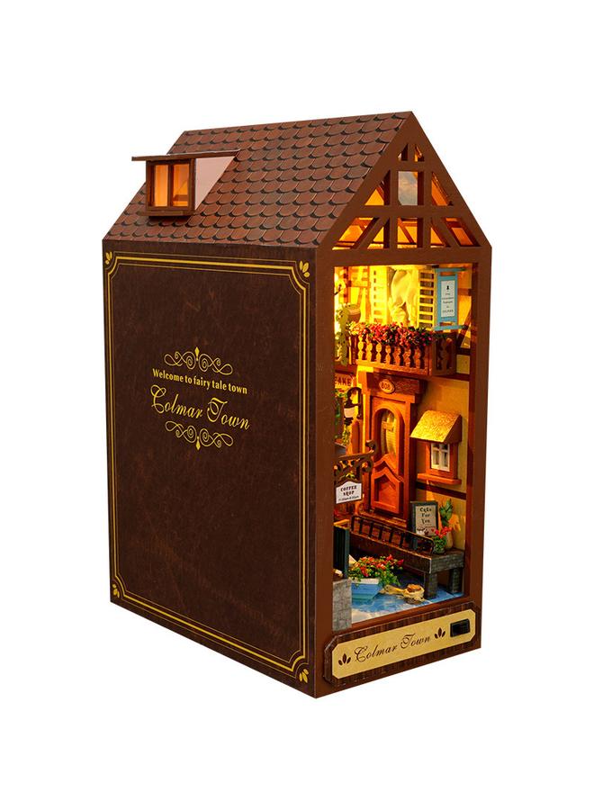 Bluejw DIY Cabin Near Future 3D Handmade Assembled Book Stand Model With Light Creative Ornaments Gift For Men And Women - Image 1
