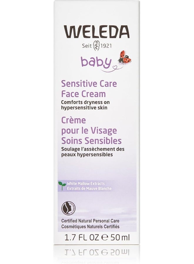 Weleda Baby Sensitive Care Face Cream, 1.7 Fluid Ounce, Plant Rich Moisturizer with White Mallow, Pansy and Sweet Almond Oil - Image 2