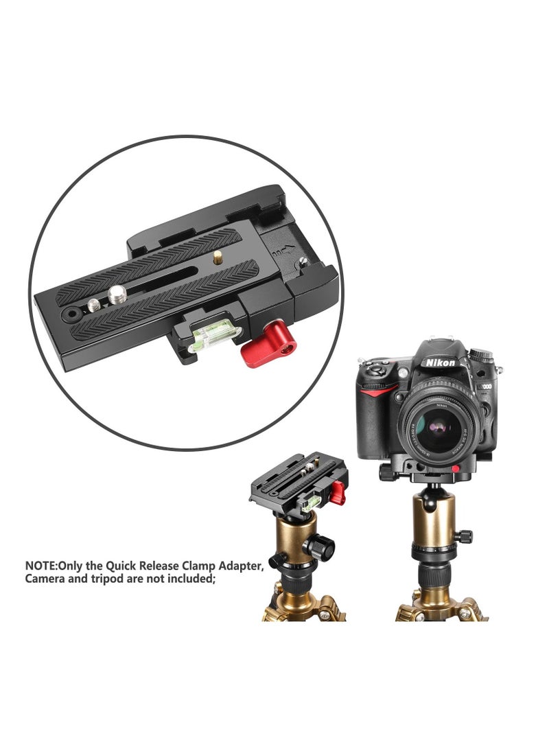 Professional Aluminum Alloy Quick Shoe Plate Adapter with 1/4 3/8 inches Screw for DSLR Camera Camcorder Tripod Monopod Compatible with Manfrotto 501HDV 503HDV 701HDV 577/519/561/Q5 - Image 3