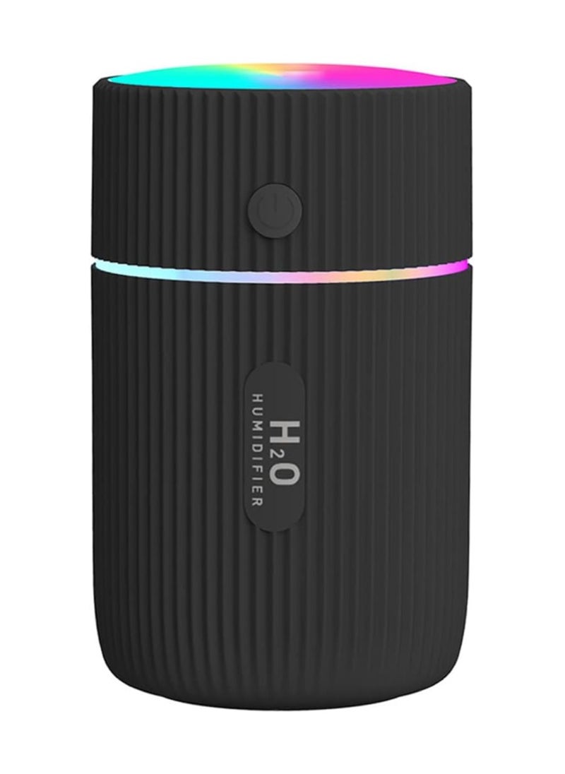 HomarKet Homarket Essential Oil Diffuser, Ultrasonic Cool Mist Aromatherapy Diffusers Aroma Humidifier with Colour Changing LED Lights Aromatherapy Diffuser for Car, Home, Office, 220ml (Black)  - Image 1