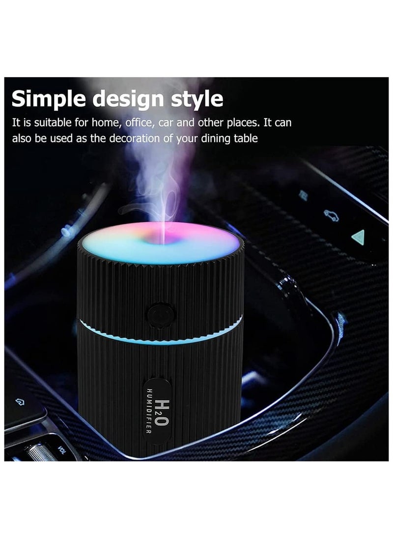 HomarKet Homarket Essential Oil Diffuser, Ultrasonic Cool Mist Aromatherapy Diffusers Aroma Humidifier with Colour Changing LED Lights Aromatherapy Diffuser for Car, Home, Office, 220ml (Black)  - Image 4