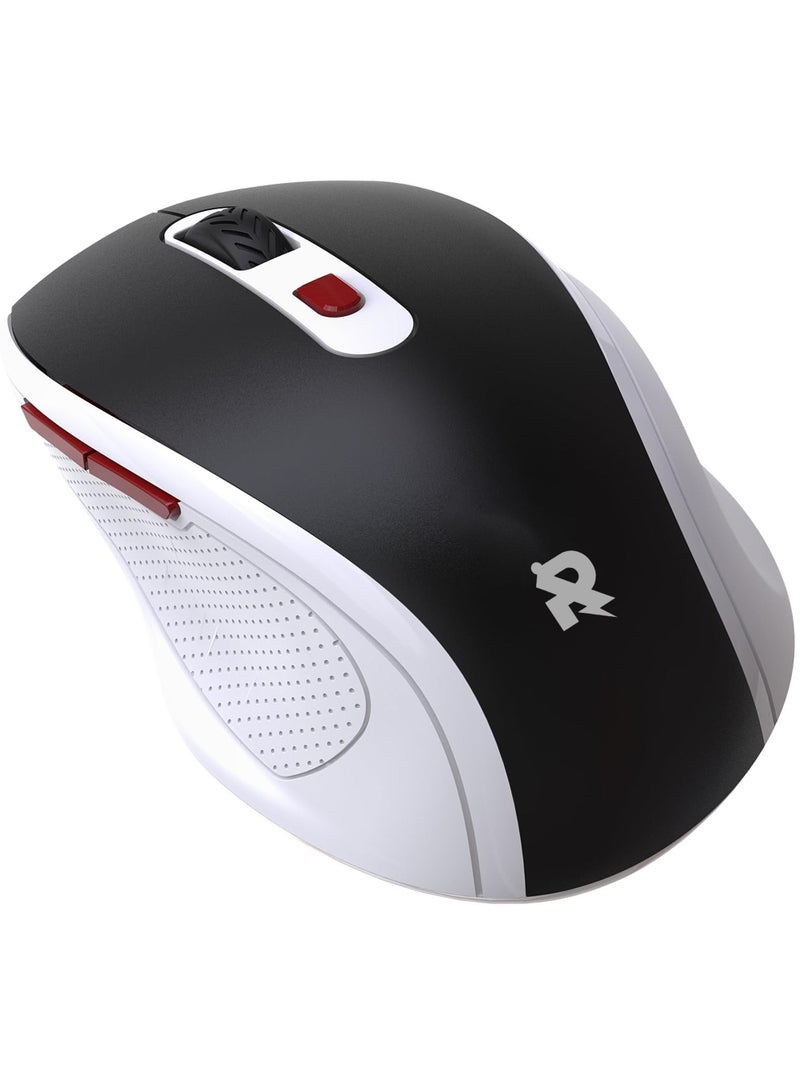 Rock Pow Wireless Mouse Ergonomic PC Mouse with USB Receiver for Computer Laptop Desktop 3 DPI Adjustable Silent Click Comfortable Ergo Mouse 10M Wireless Connection Ultra-fast Scroll  - Image 1