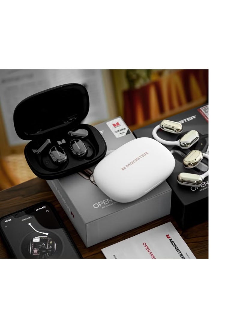 Monster Open Free AC100 Wireless Headphones – Open-Ear Design, AI Noise Reduction - Image 3