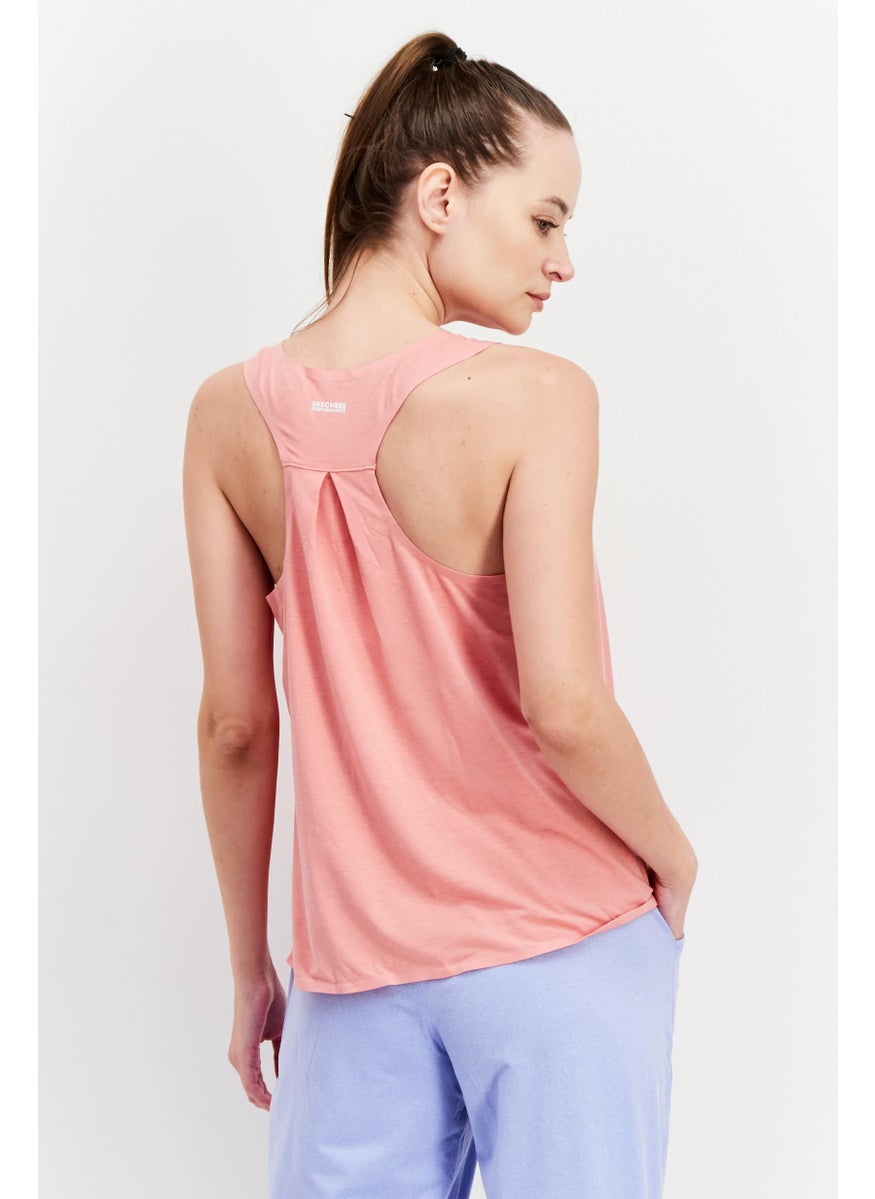 SKECHERS Women Sportswear Fit Sleeveless Training Top, Pink  - Image 3