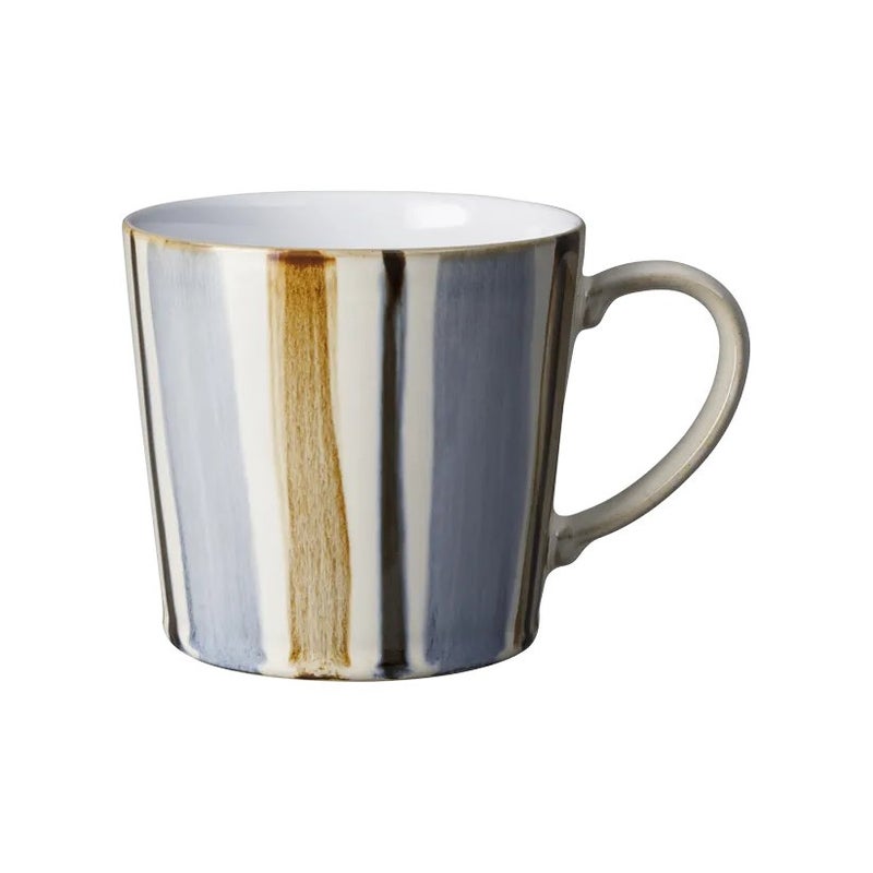 Brown Stripe Painted Large Mug