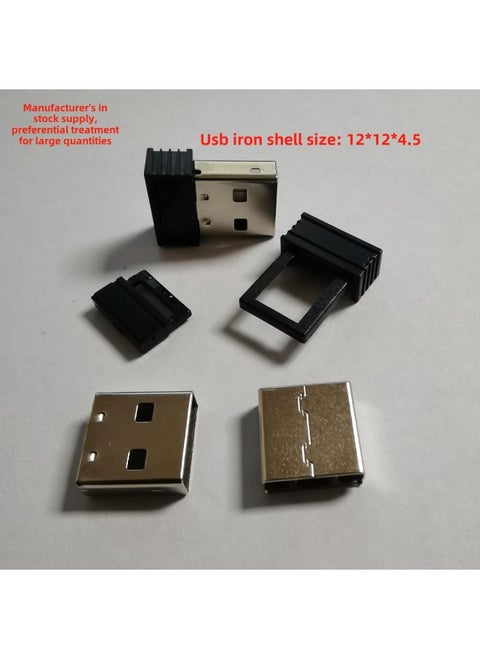 Wireless Mouse Bluetooth Receiver Pressure-free Usb Male Connector Plastic Metal Shell Iron Shell Plug Iron Shell-Number Of Interfaces:1