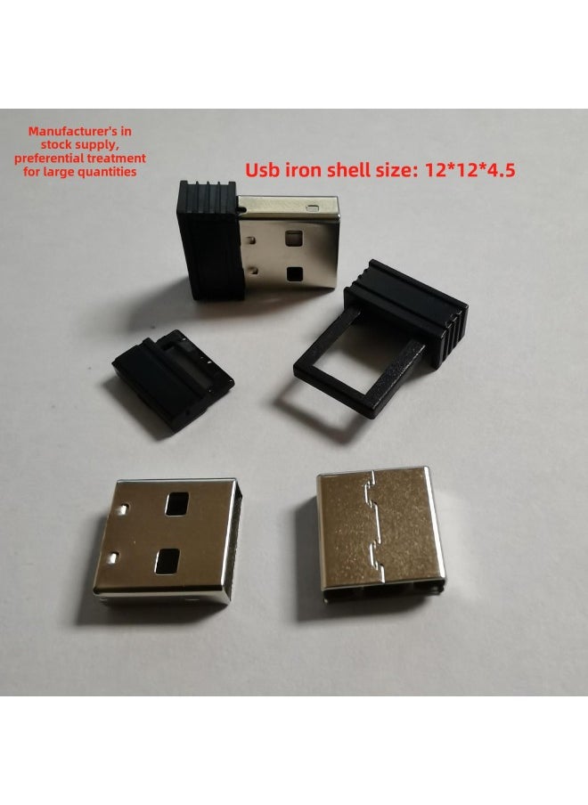 Wireless Mouse Bluetooth Receiver Pressure-free Usb Male Connector Plastic Metal Shell Iron Shell Plug Iron Shell-Number Of Interfaces:1